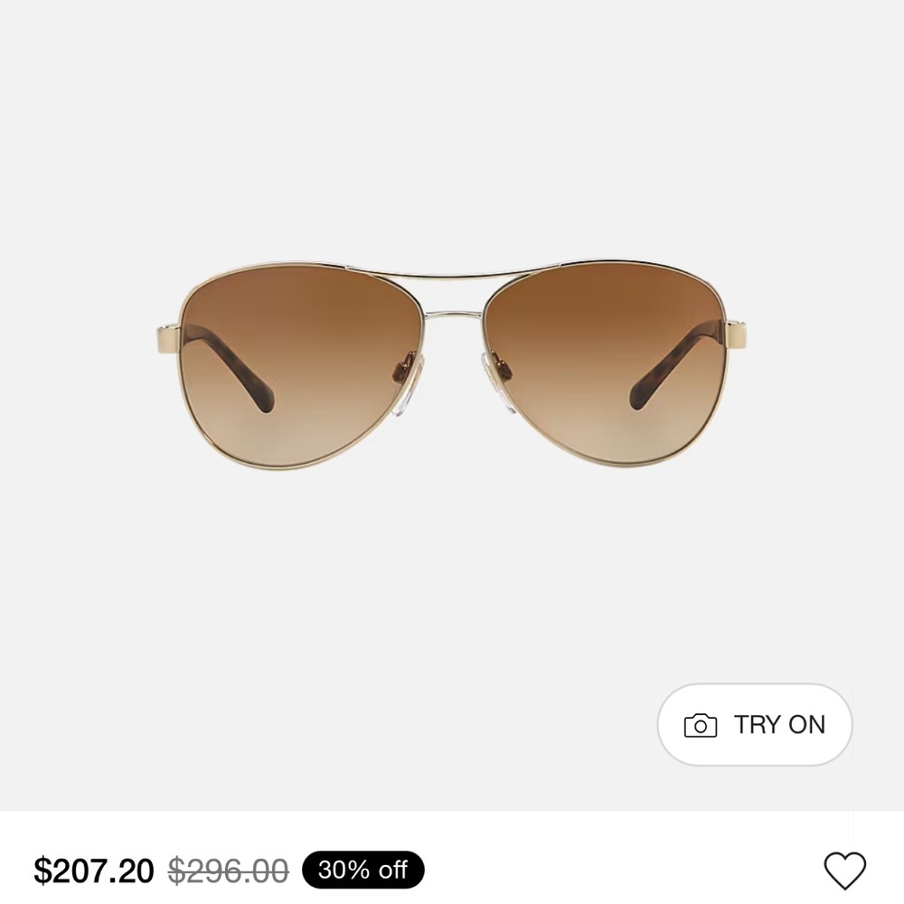 Burberry aviator sunglasses